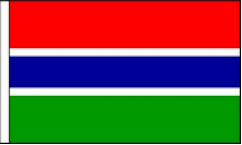 Gambia Hand Waving Flags